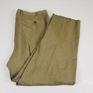 Canali 1934 34 x 28 100% Wool Luxury Italian Dress Pants Beige Pleated Formal